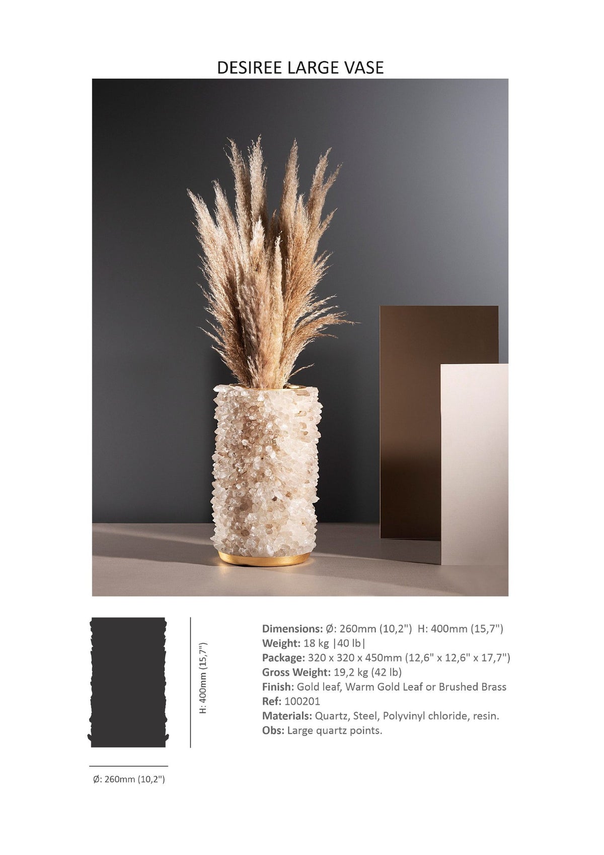 Desiree Large Vase specifications